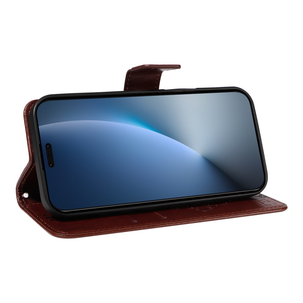 Trees knížkové pouzdro na Honor Magic 8 Pro 5G - hnědé