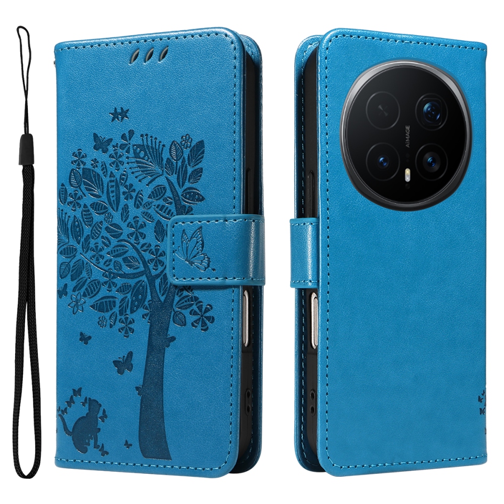 Trees knížkové pouzdro na Honor Magic 8 Pro 5G - modré