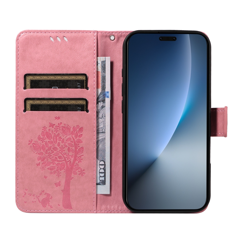 Trees knížkové pouzdro na Honor Magic 8 Pro 5G - růžové