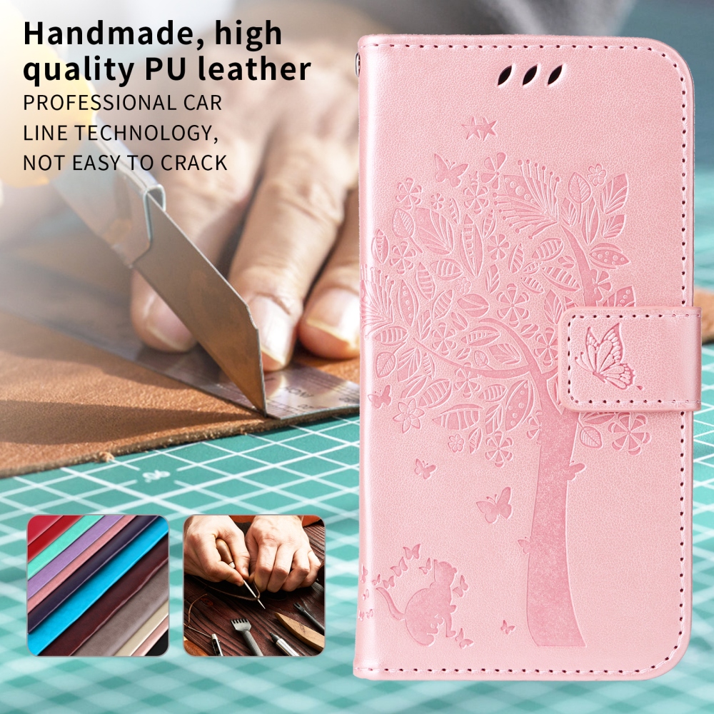 Trees knížkové pouzdro na Honor Magic 8 Pro 5G - růžovozlaté