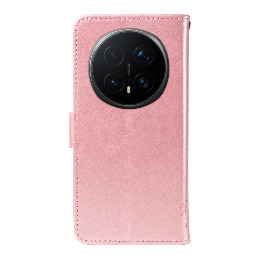 Trees knížkové pouzdro na Honor Magic 8 Pro 5G - růžovozlaté