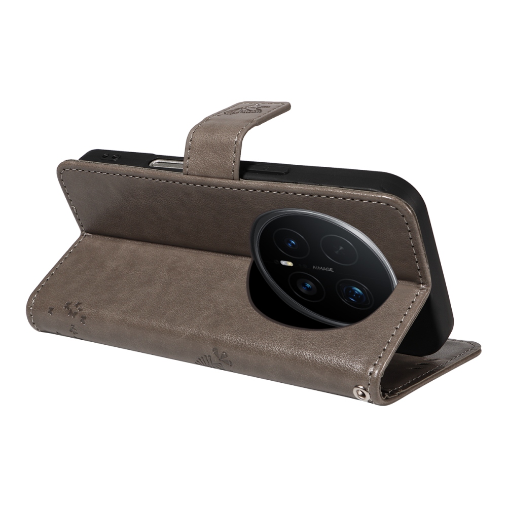 Trees knížkové pouzdro na Honor Magic 8 Pro 5G - šedé