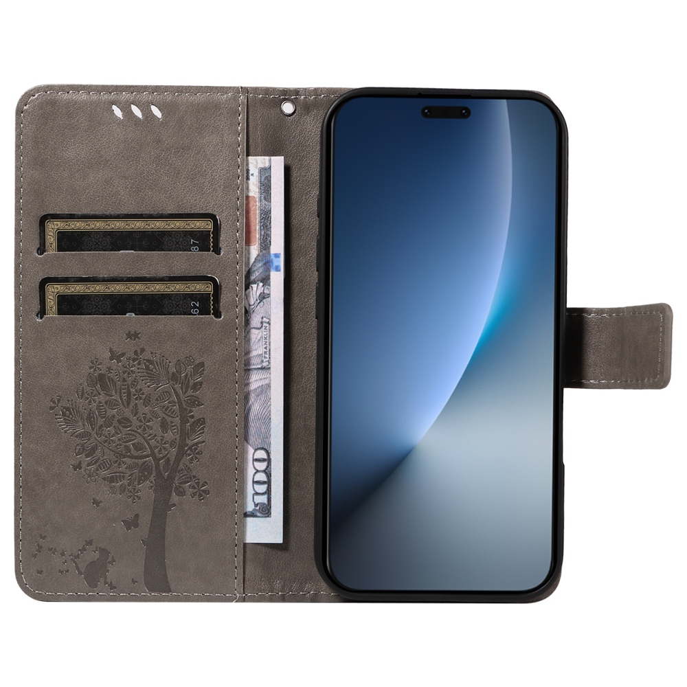 Trees knížkové pouzdro na Honor Magic 8 Pro 5G - šedé