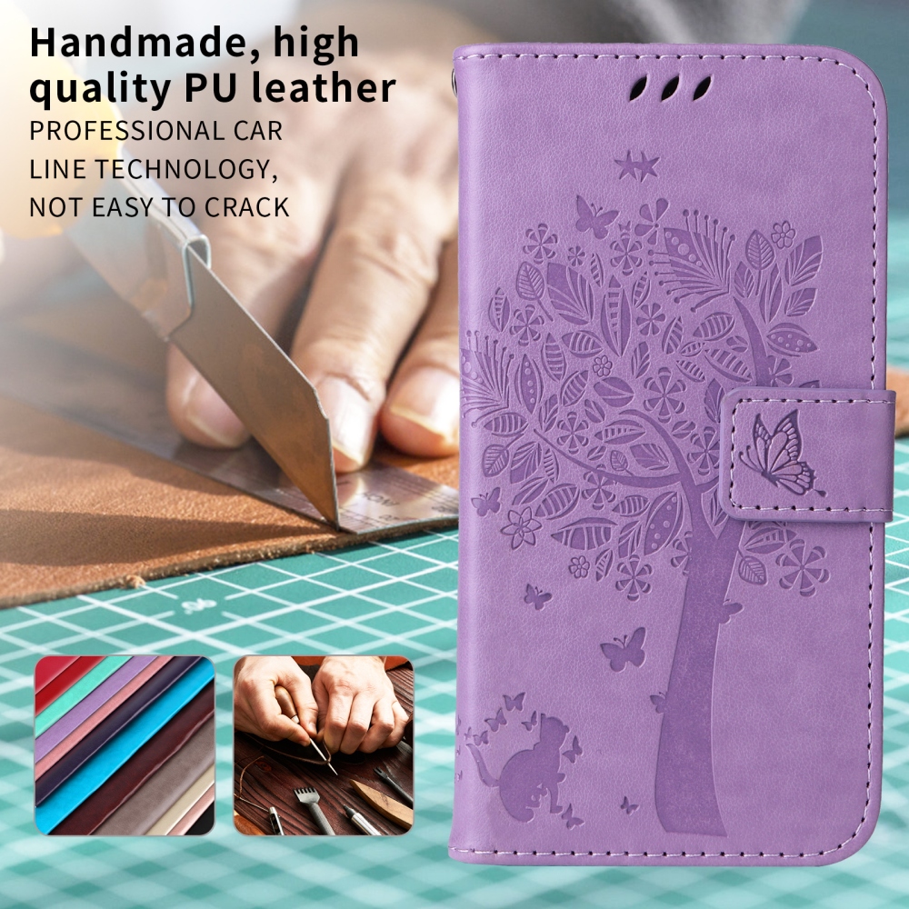 Trees knížkové pouzdro na Honor Magic 8 Pro 5G - světlefialové