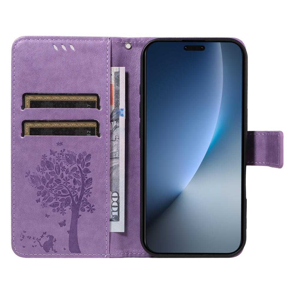 Trees knížkové pouzdro na Honor Magic 8 Pro 5G - světlefialové