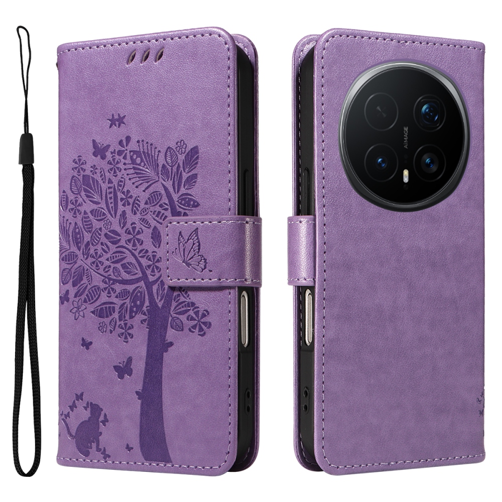 Trees knížkové pouzdro na Honor Magic 8 Pro 5G - světlefialové