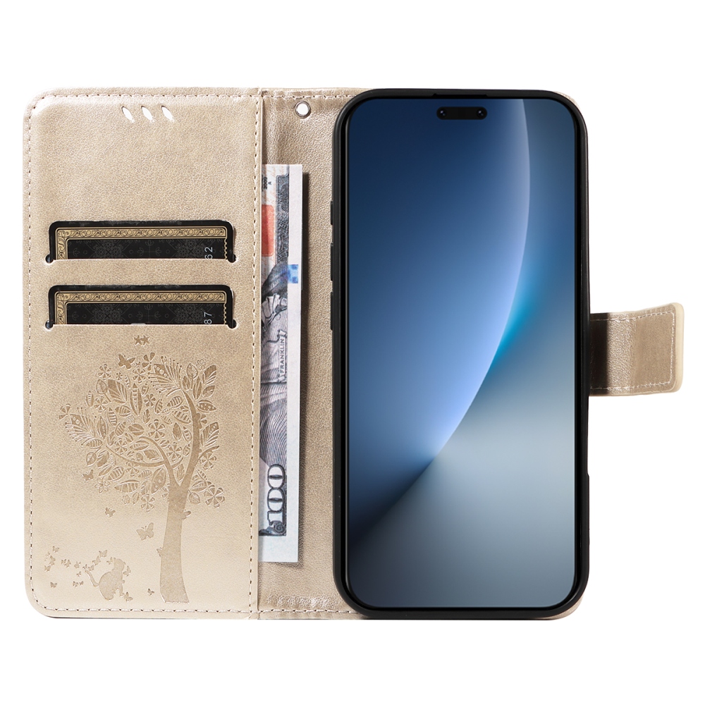 Trees knížkové pouzdro na Honor Magic 8 Pro 5G - zlaté