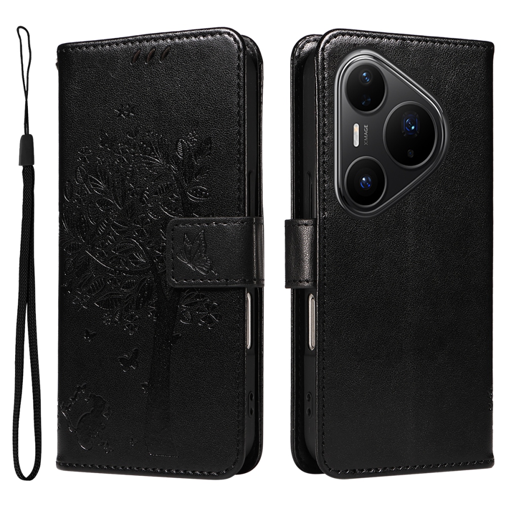 Trees knížkové pouzdro na Huawei Pura 80 Pro - černé