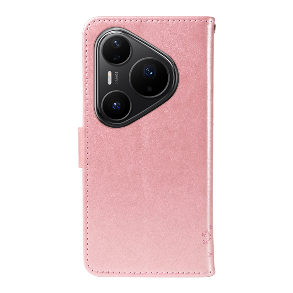 Trees knížkové pouzdro na Huawei Pura 80 Pro - růžovozlaté