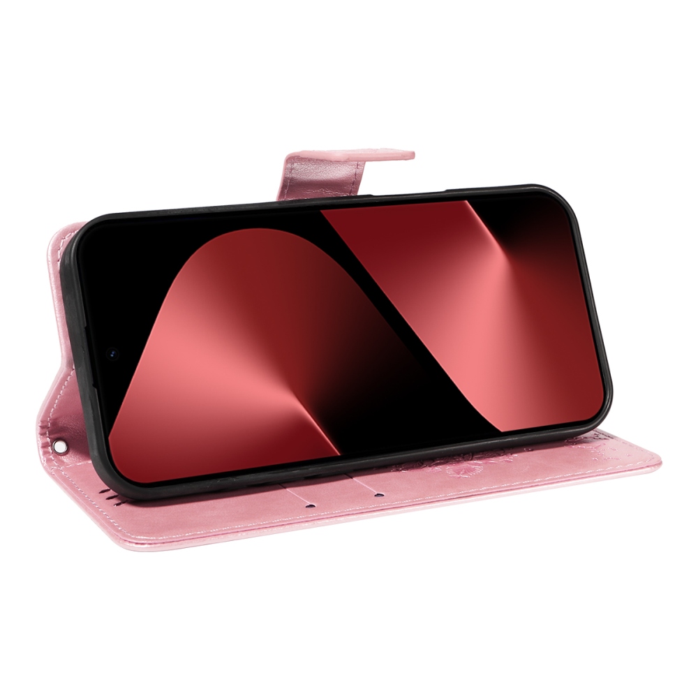 Trees knížkové pouzdro na Huawei Pura 80 Pro - růžovozlaté