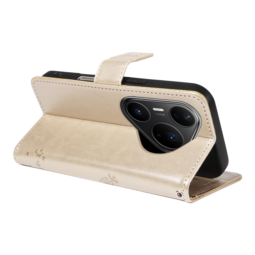 Trees knížkové pouzdro na Huawei Pura 80 Pro - zlaté