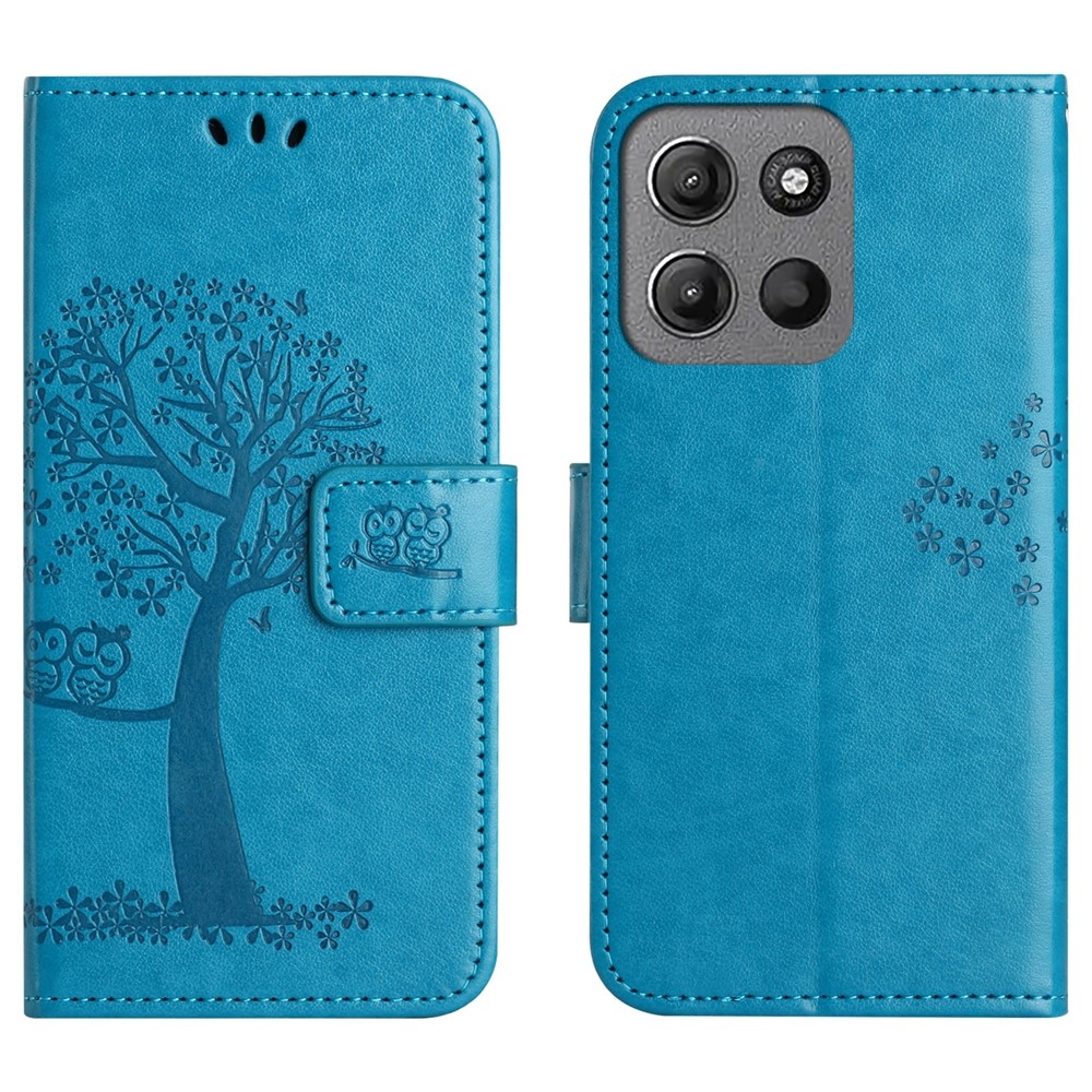 Trees knížkové pouzdro na Motorola Moto G57 Power 5G - modré