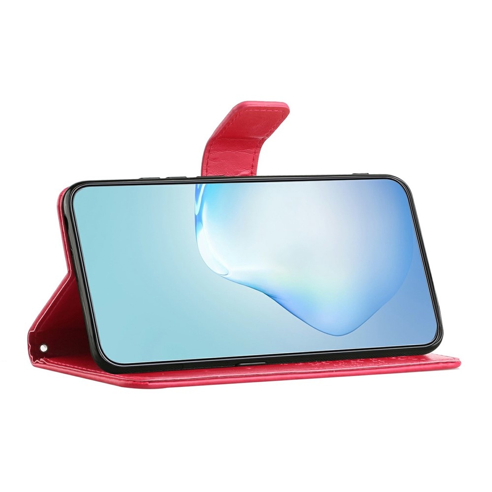 Trees knížkové pouzdro na Motorola Moto G86 5G/G86 Power 5G - červené