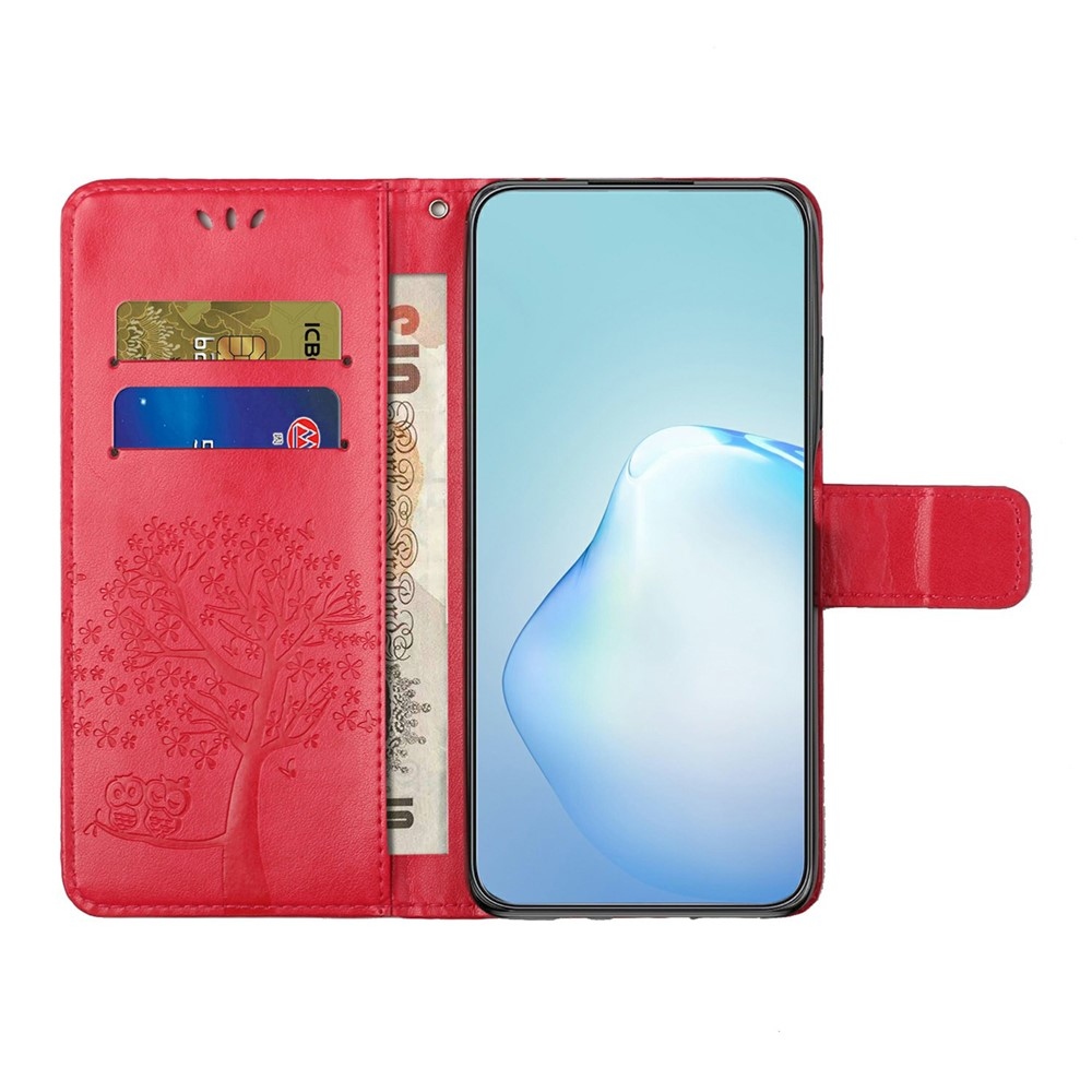 Trees knížkové pouzdro na Motorola Moto G86 5G/G86 Power 5G - červené