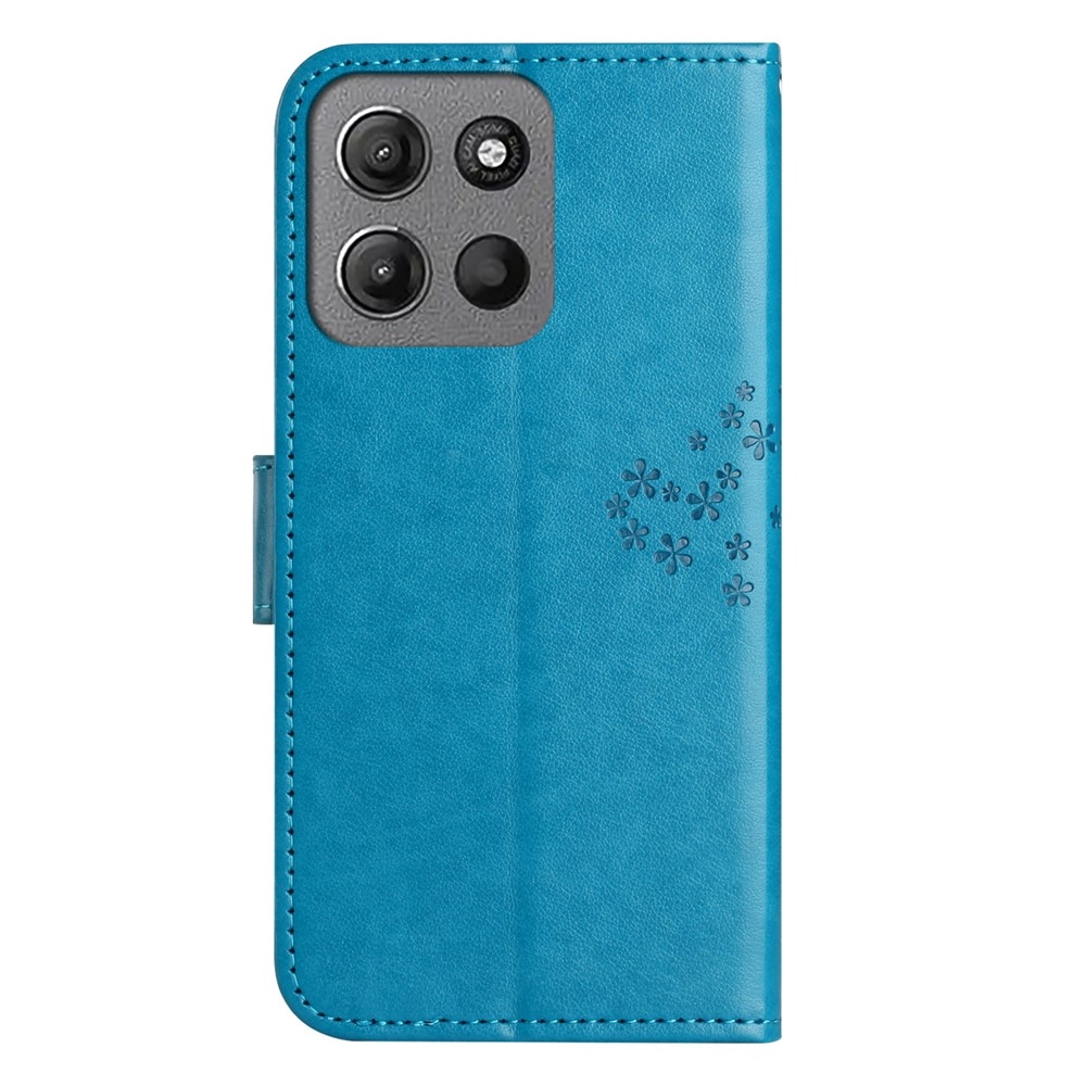 Trees knížkové pouzdro na Motorola Moto G86 5G/G86 Power 5G - modré