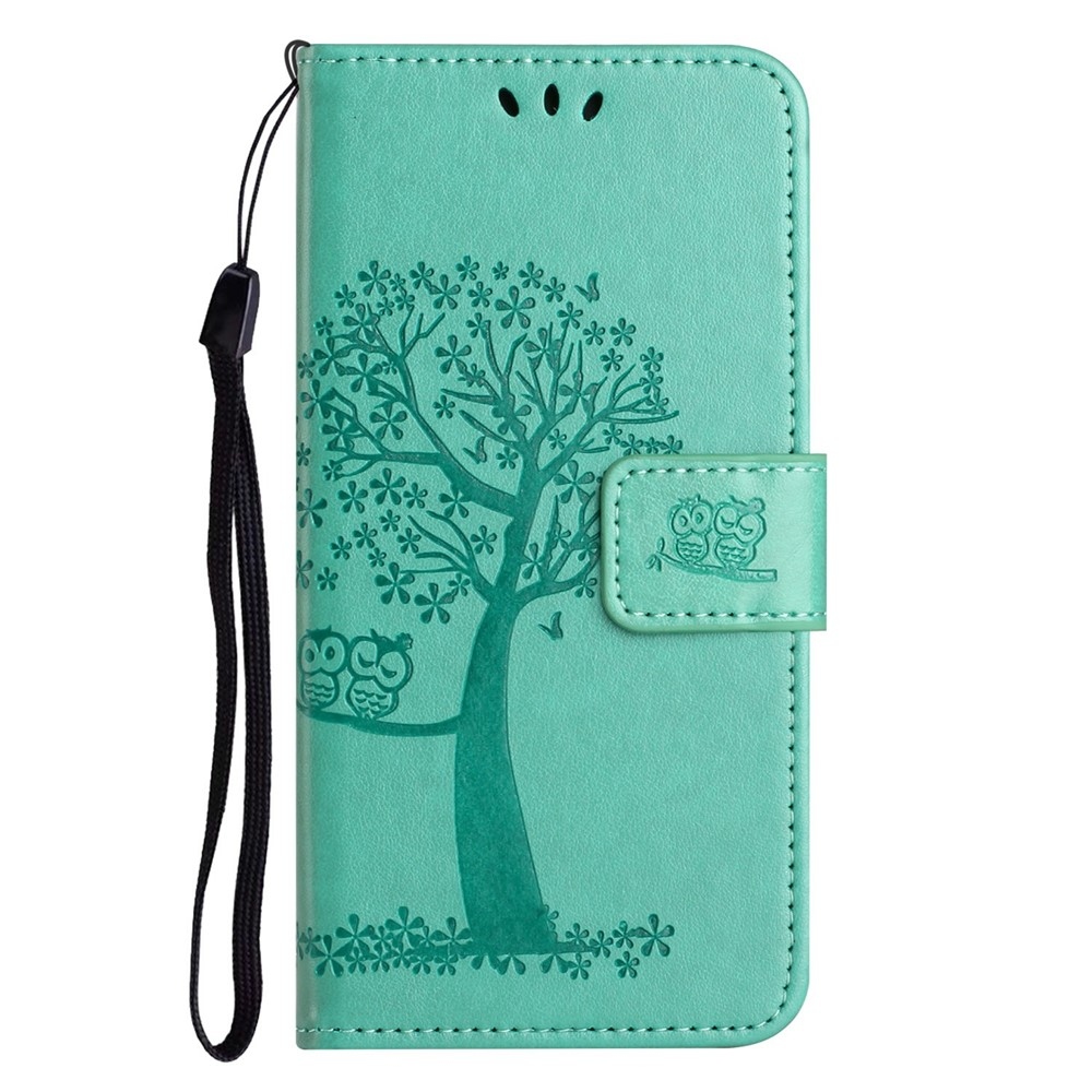 Trees knížkové pouzdro na Motorola Moto G86 5G/G86 Power 5G - modrozelené