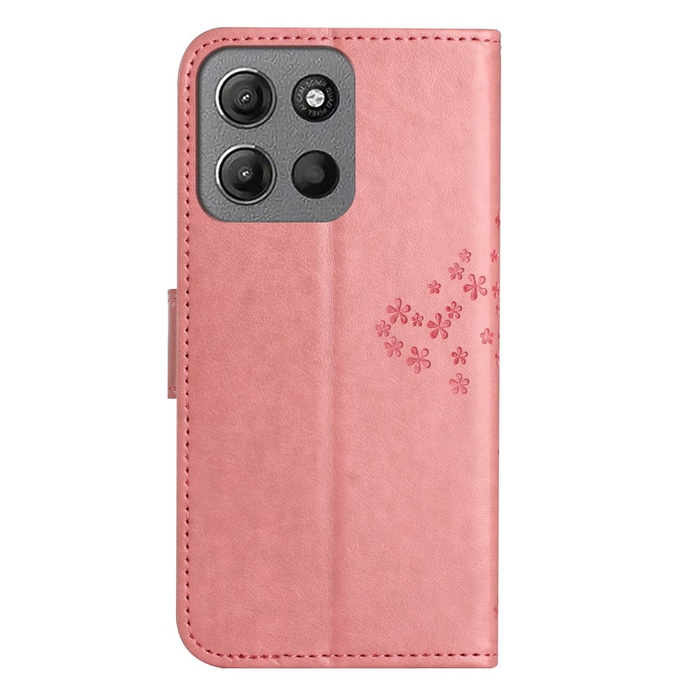 Trees knížkové pouzdro na Motorola Moto G86 5G/G86 Power 5G - růžové