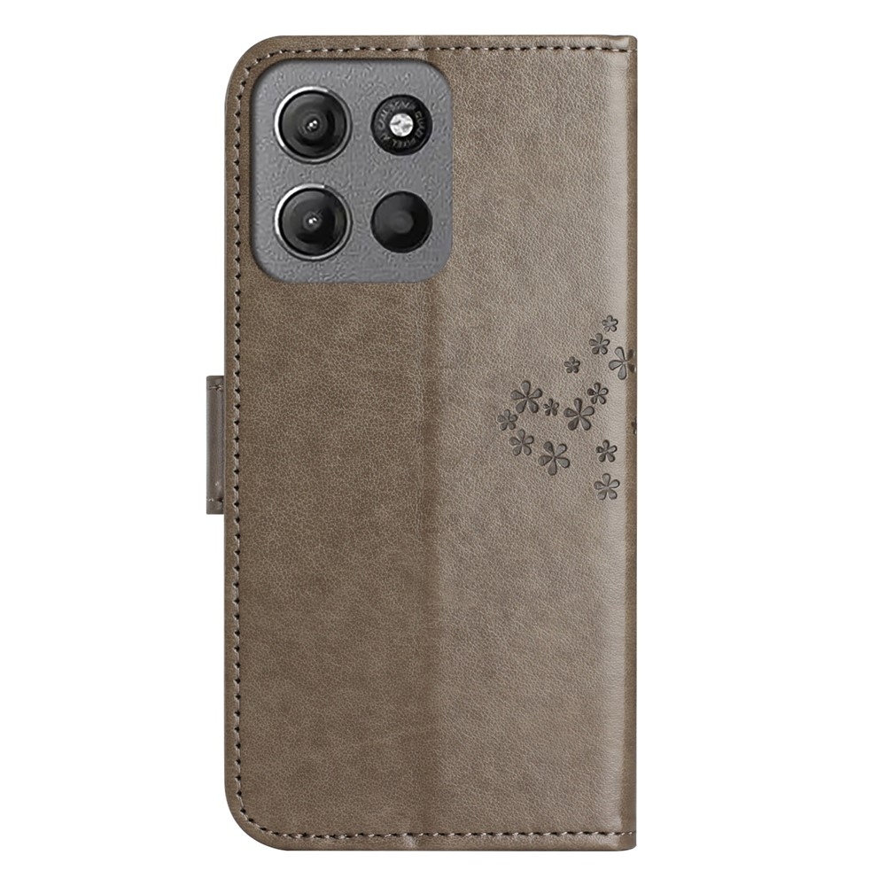 Trees knížkové pouzdro na Motorola Moto G86 5G/G86 Power 5G - šedé