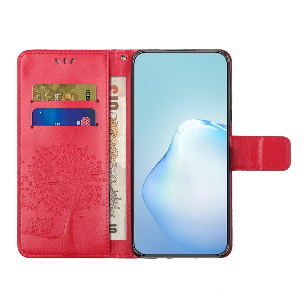 Trees knížkové pouzdro na Samsung Galaxy A37 5G - červené