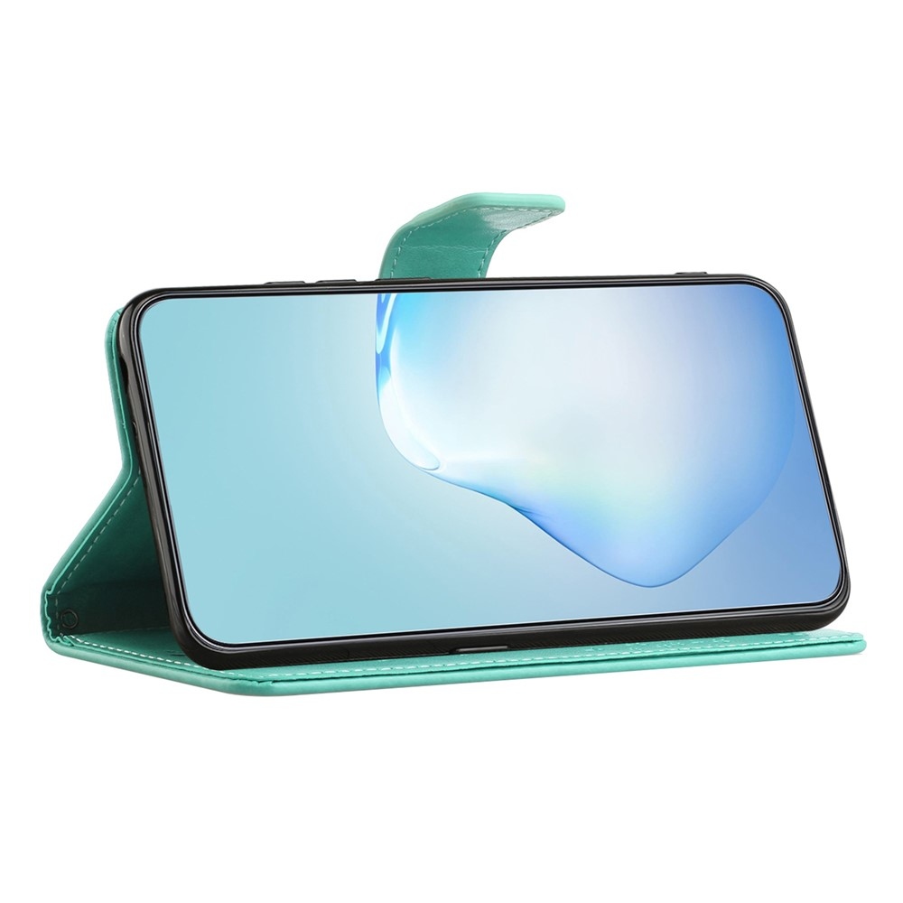 Trees knížkové pouzdro na Samsung Galaxy A37 5G - modrozelené