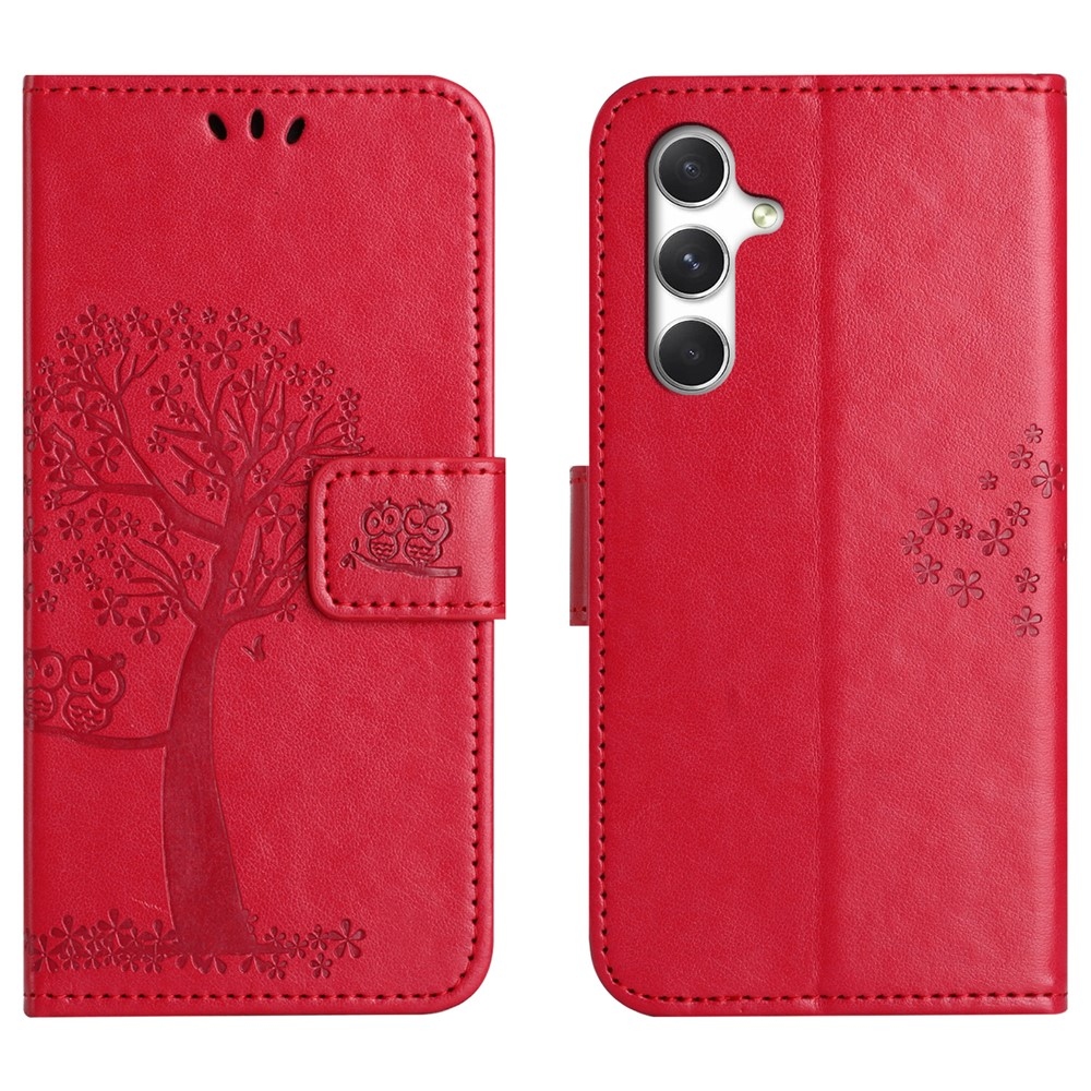 Tree knížkové pouzdro na Samsung Galaxy A57 5G - červené