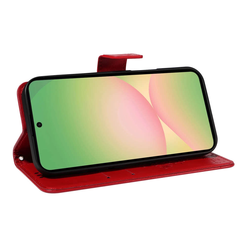 Trees knížkové pouzdro na Samsung Galaxy A57 5G - červené