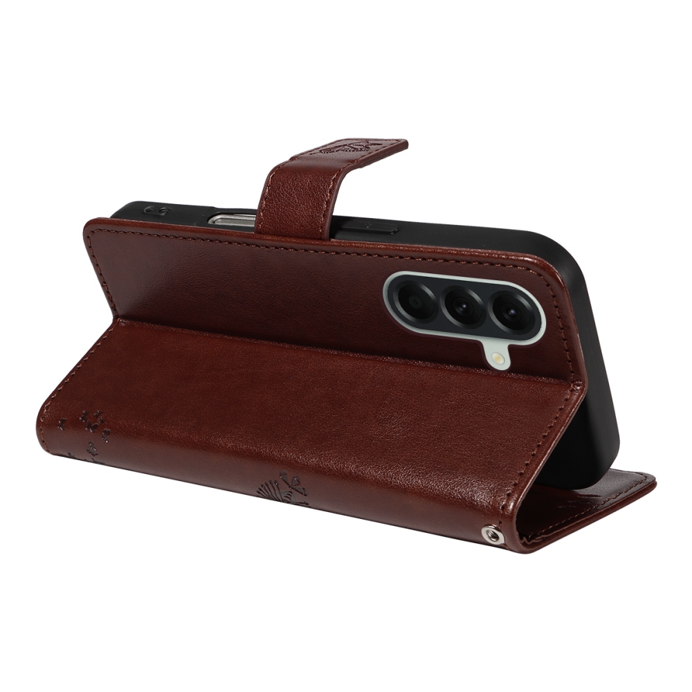 Trees knížkové pouzdro na Samsung Galaxy A57 5G - hnědé