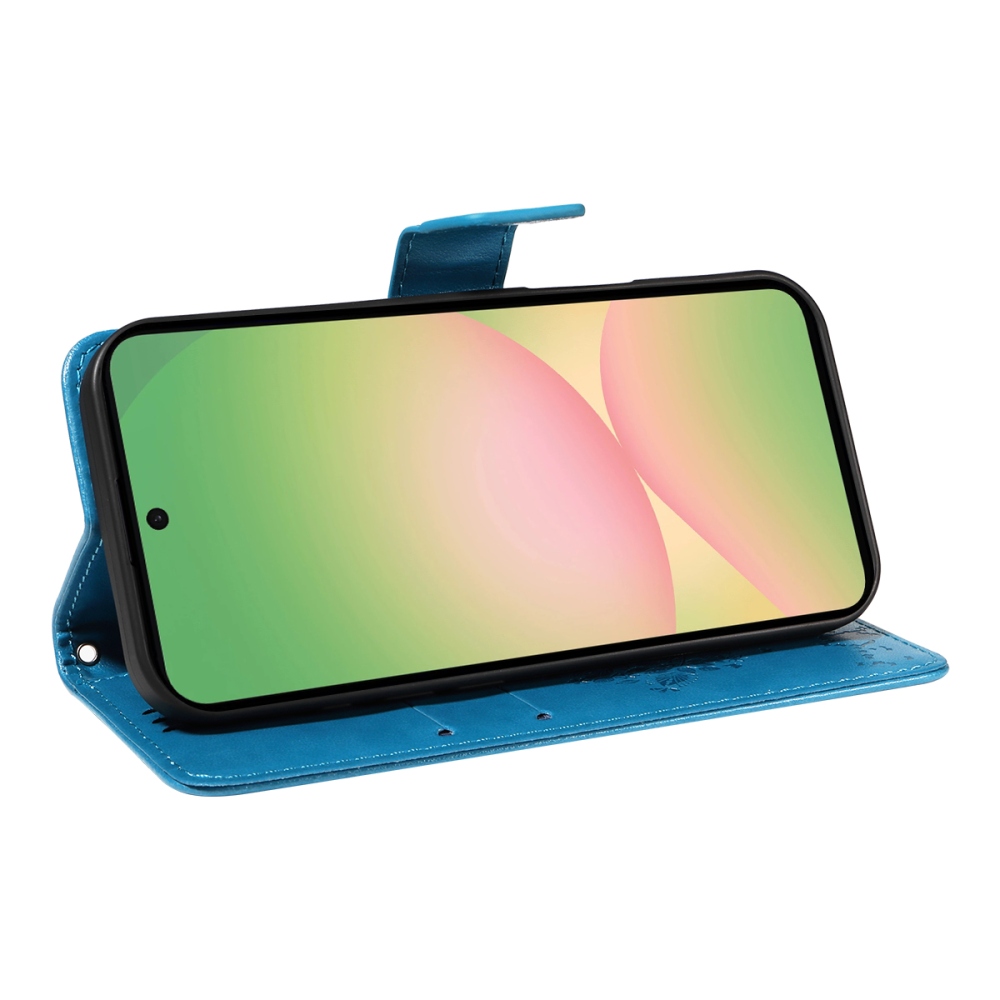 Trees knížkové pouzdro na Samsung Galaxy A57 5G - modré