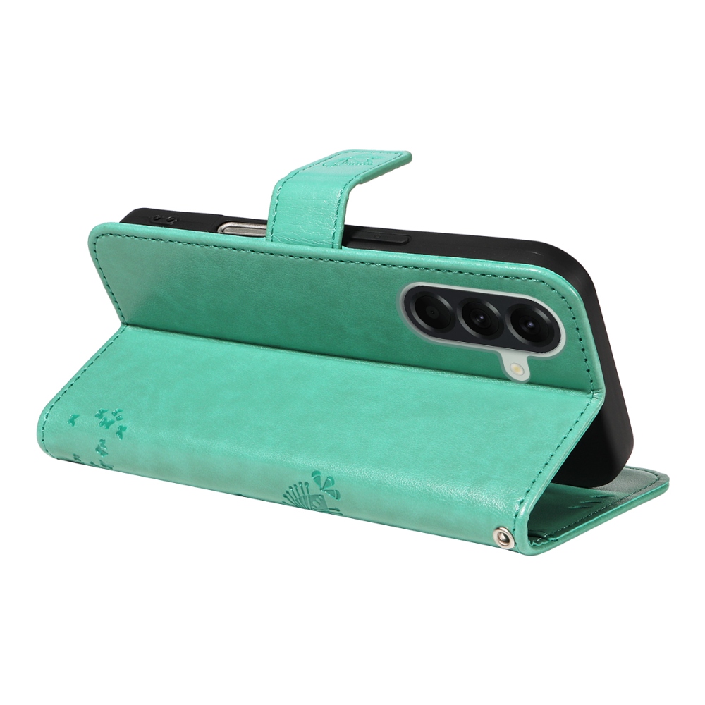 Trees knížkové pouzdro na Samsung Galaxy A57 5G - modrozelené