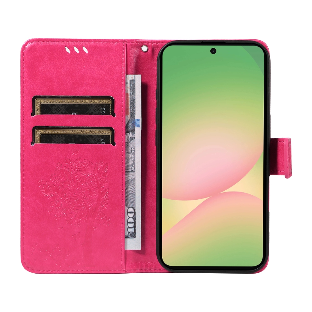 Trees knížkové pouzdro na Samsung Galaxy A57 5G - rose