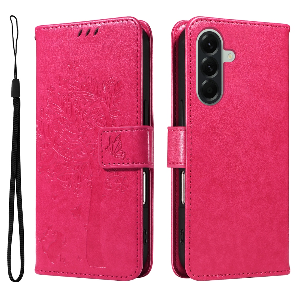 Trees knížkové pouzdro na Samsung Galaxy A57 5G - rose