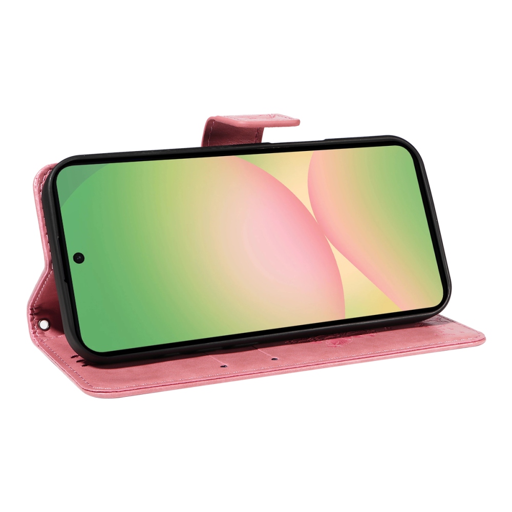 Trees knížkové pouzdro na Samsung Galaxy A57 5G - růžové