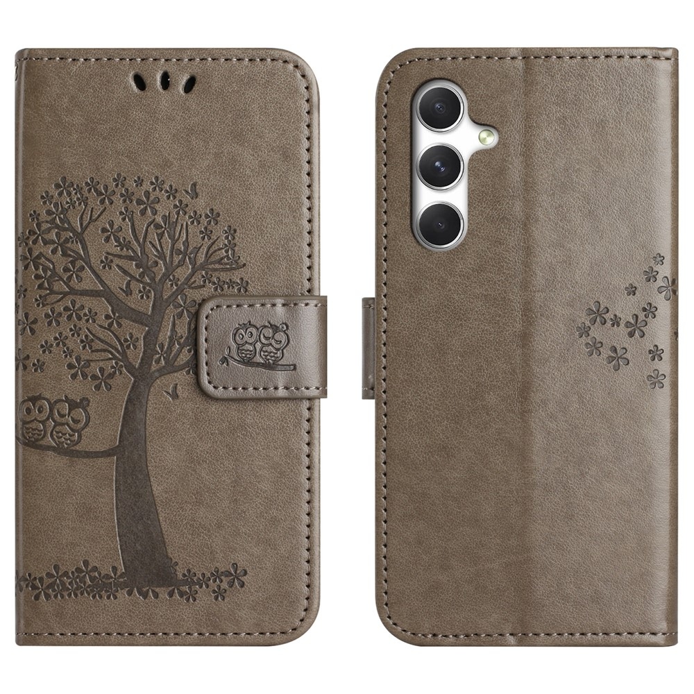 Tree knížkové pouzdro na Samsung Galaxy A57 5G - šedé