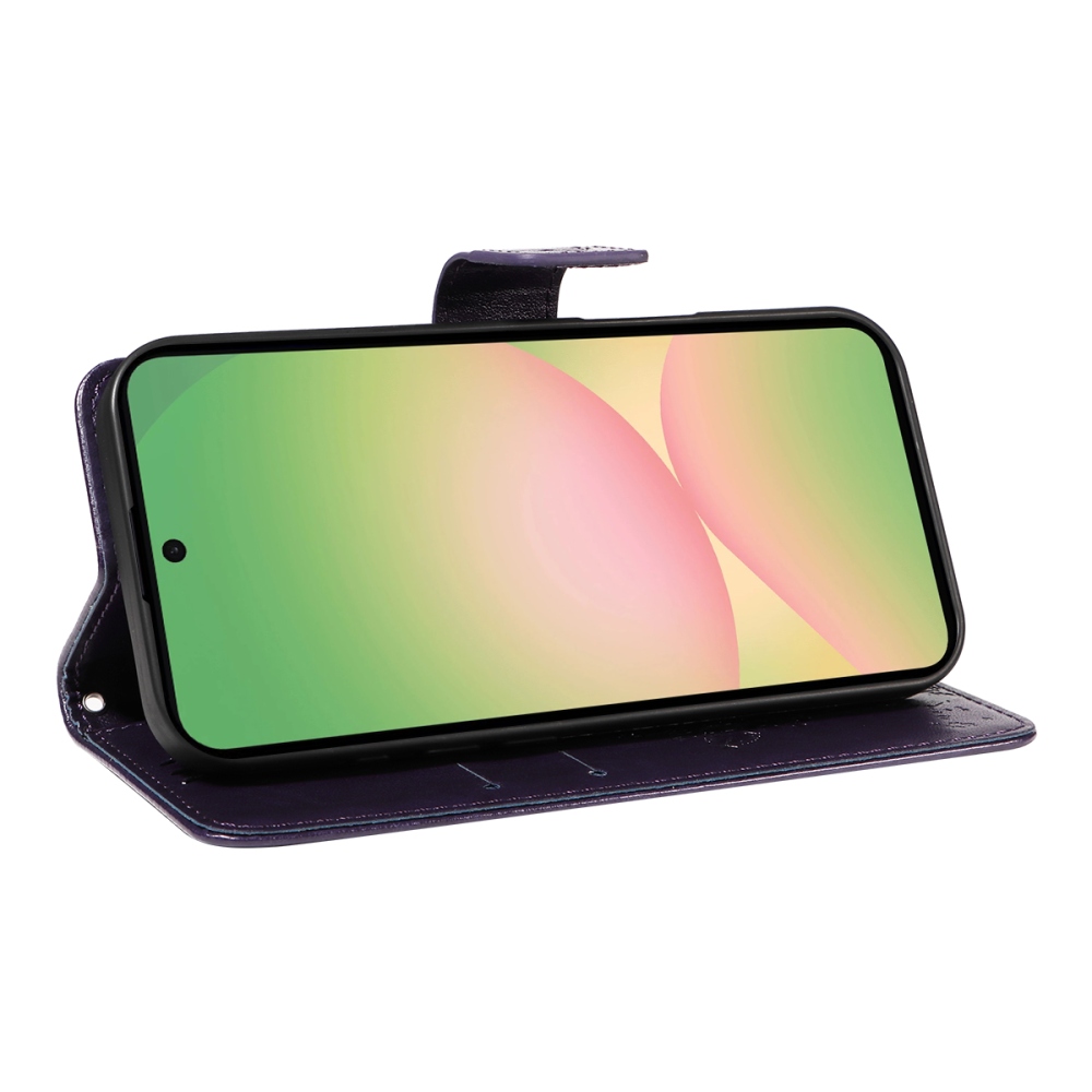 Trees knížkové pouzdro na Samsung Galaxy A57 5G - tmavěfialové