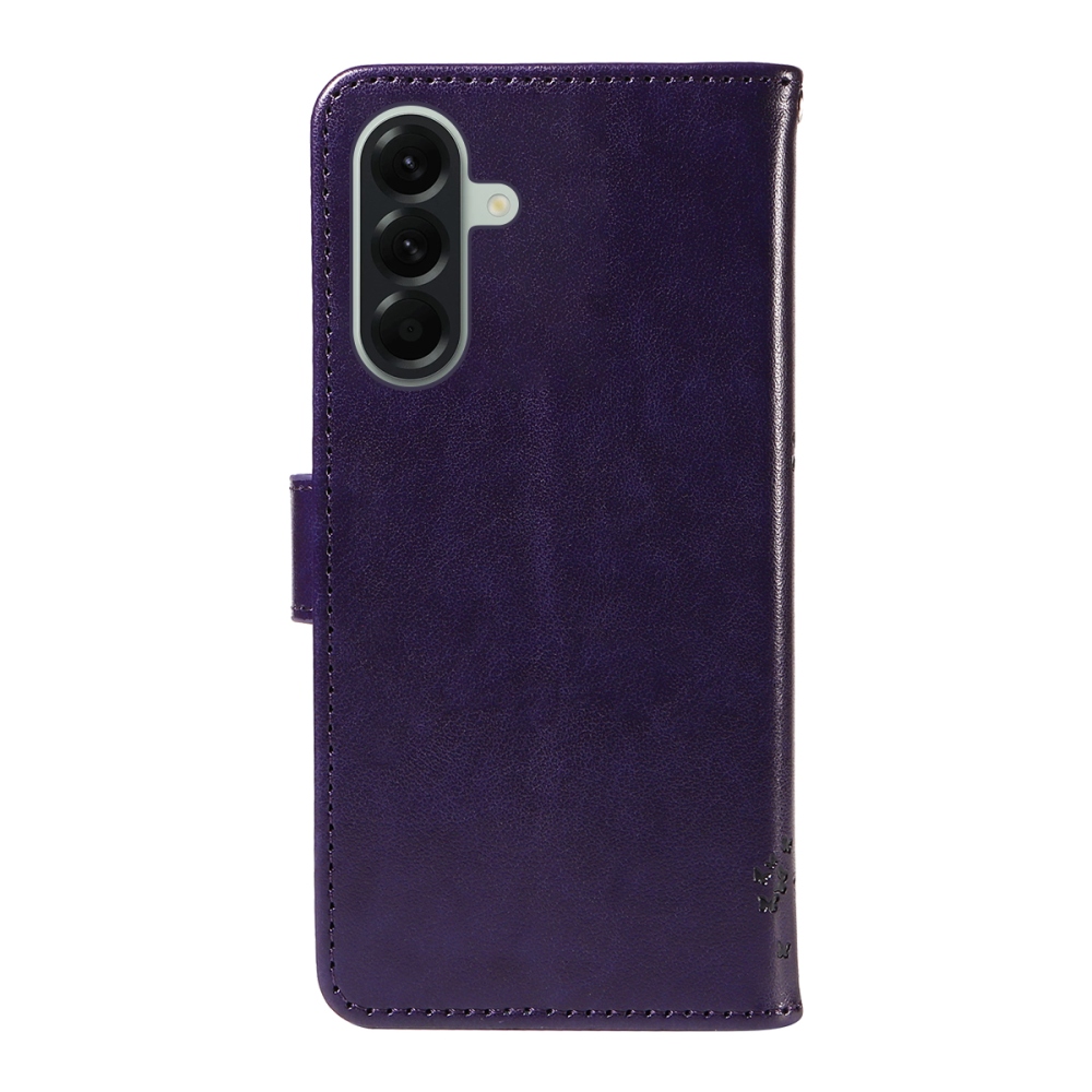 Trees knížkové pouzdro na Samsung Galaxy A57 5G - tmavěfialové