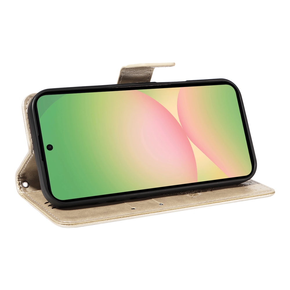 Trees knížkové pouzdro na Samsung Galaxy A57 5G - zlaté