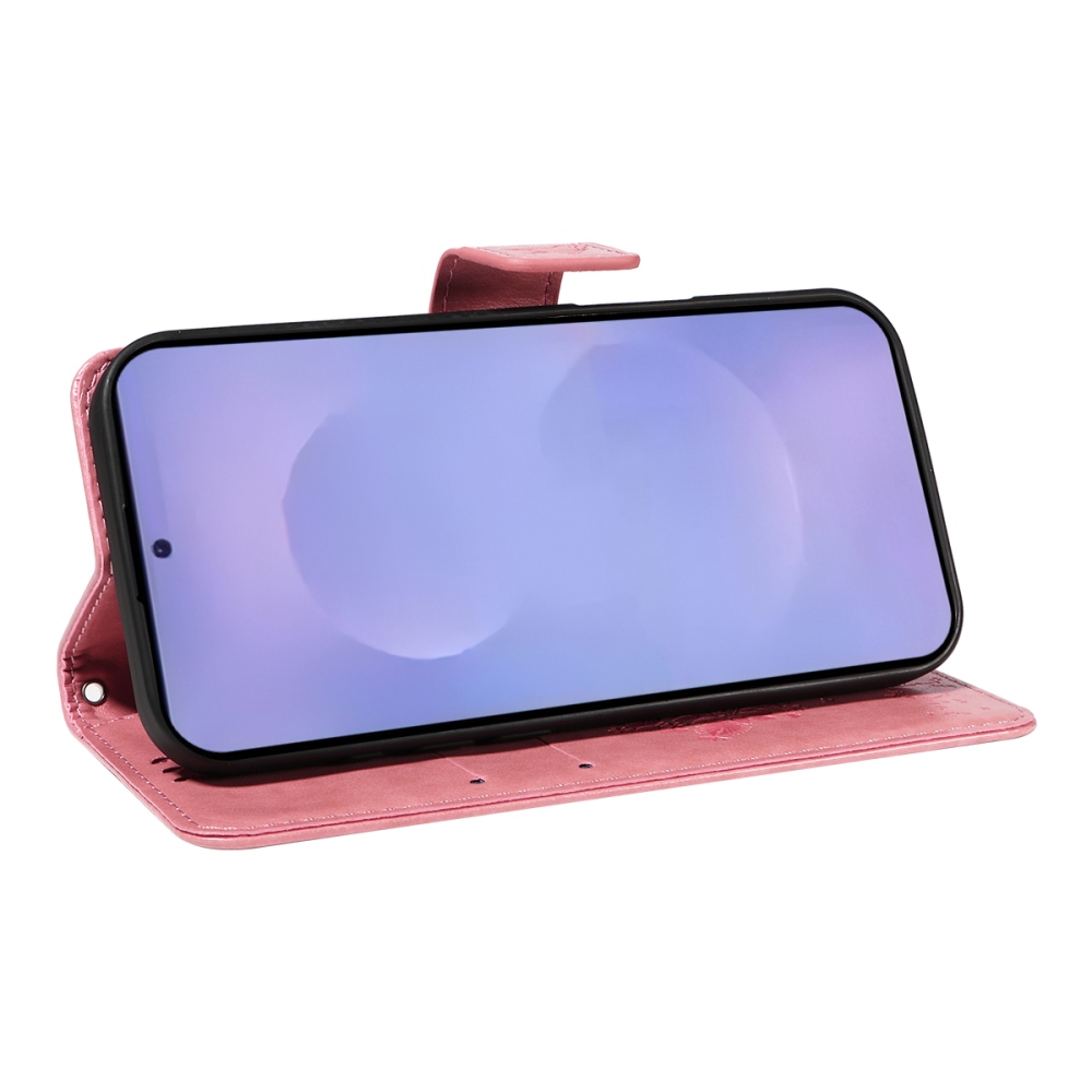 Trees knížkové pouzdro na Samsung Galaxy S26+ - růžové