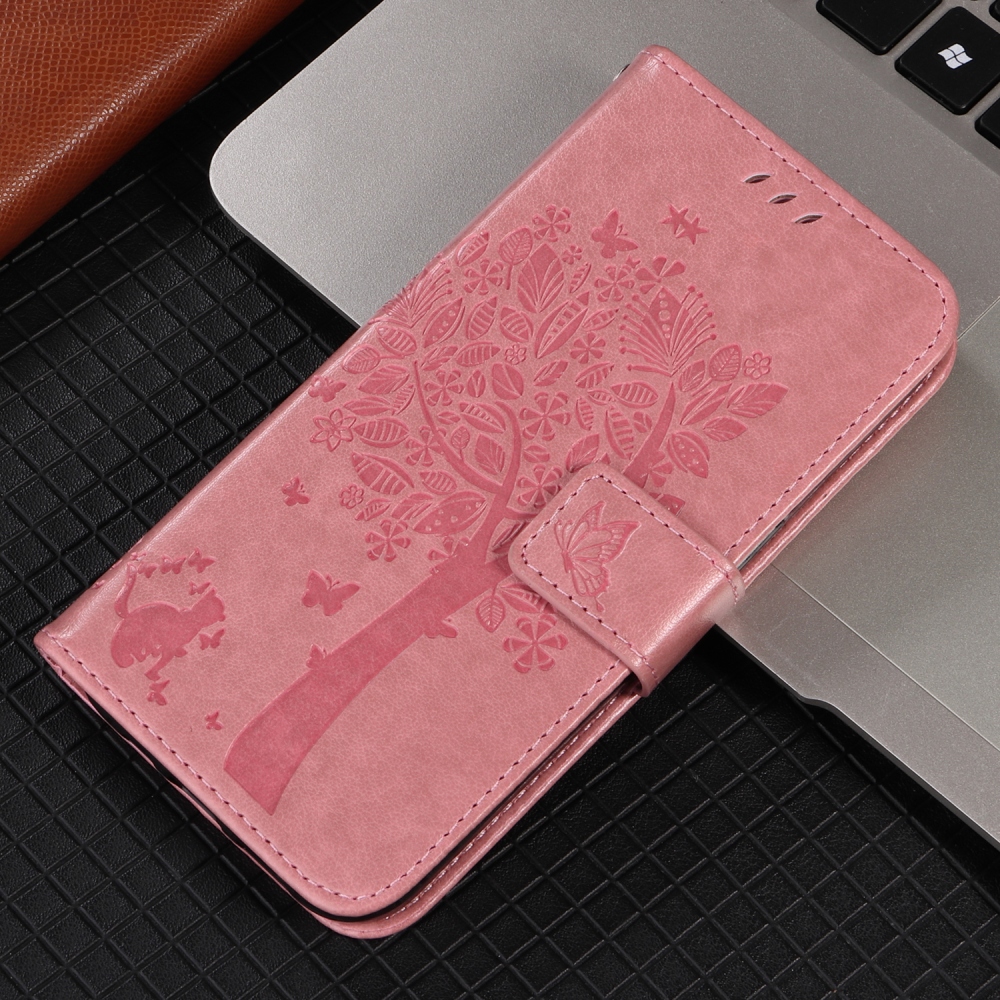 Trees knížkové pouzdro na Samsung Galaxy S26+ - růžové