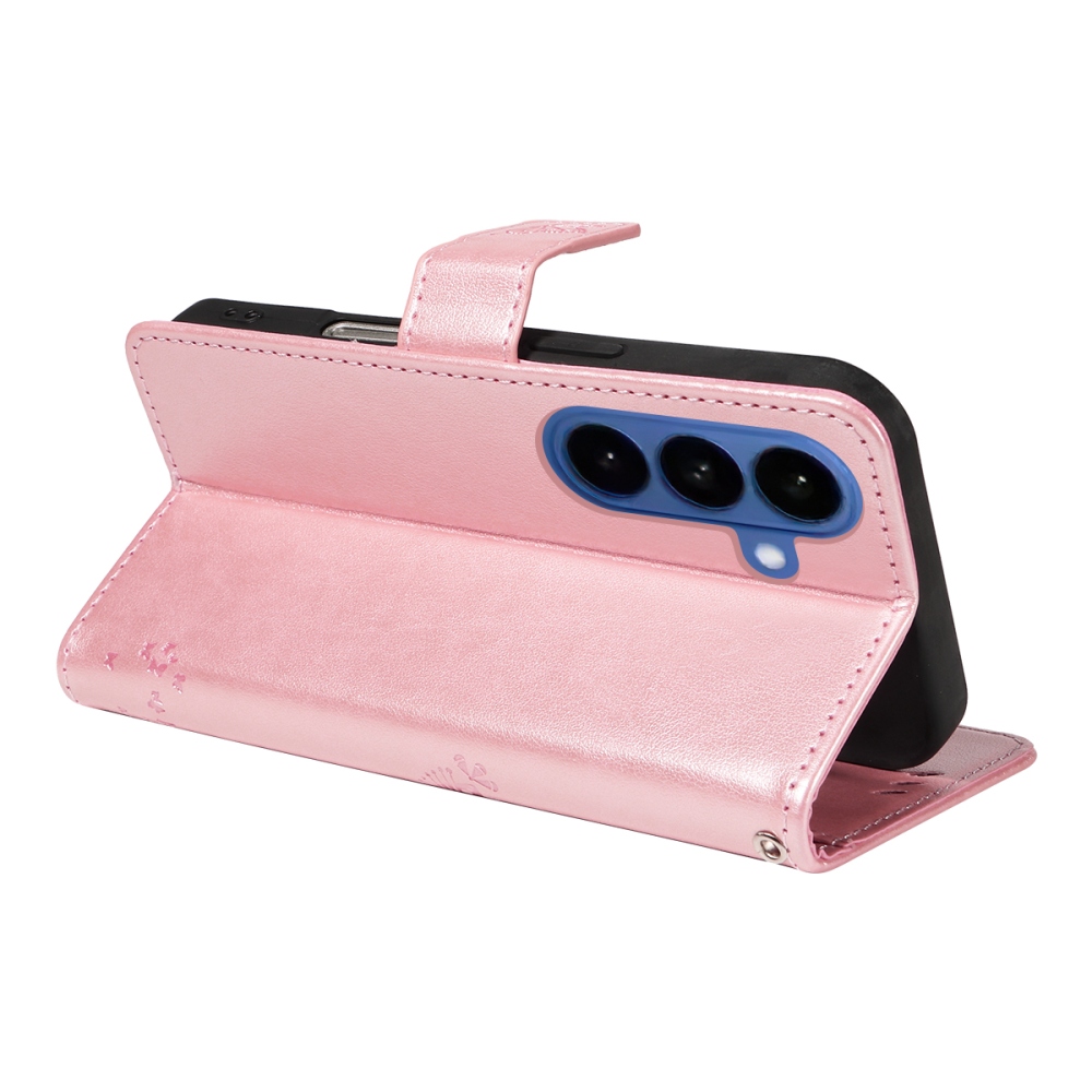 Trees knížkové pouzdro na Samsung Galaxy S26+ - růžovozlaté