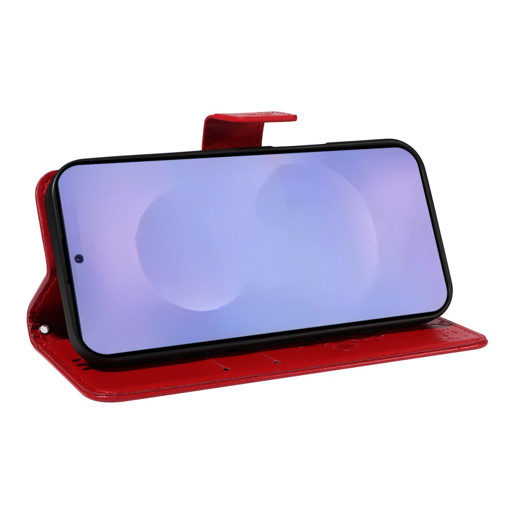 Trees knížkové pouzdro na Samsung Galaxy S26/S26 Pro - červené