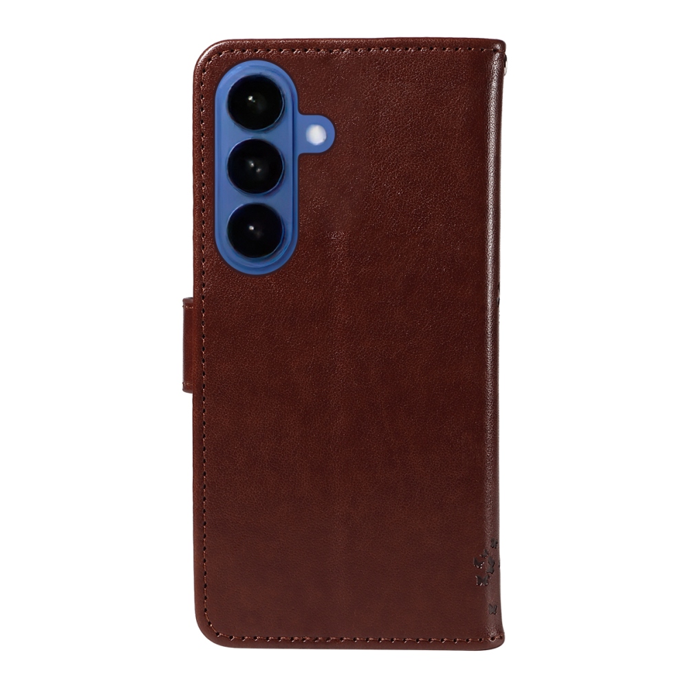 Trees knížkové pouzdro na Samsung Galaxy S26/S26 Pro - hnědé