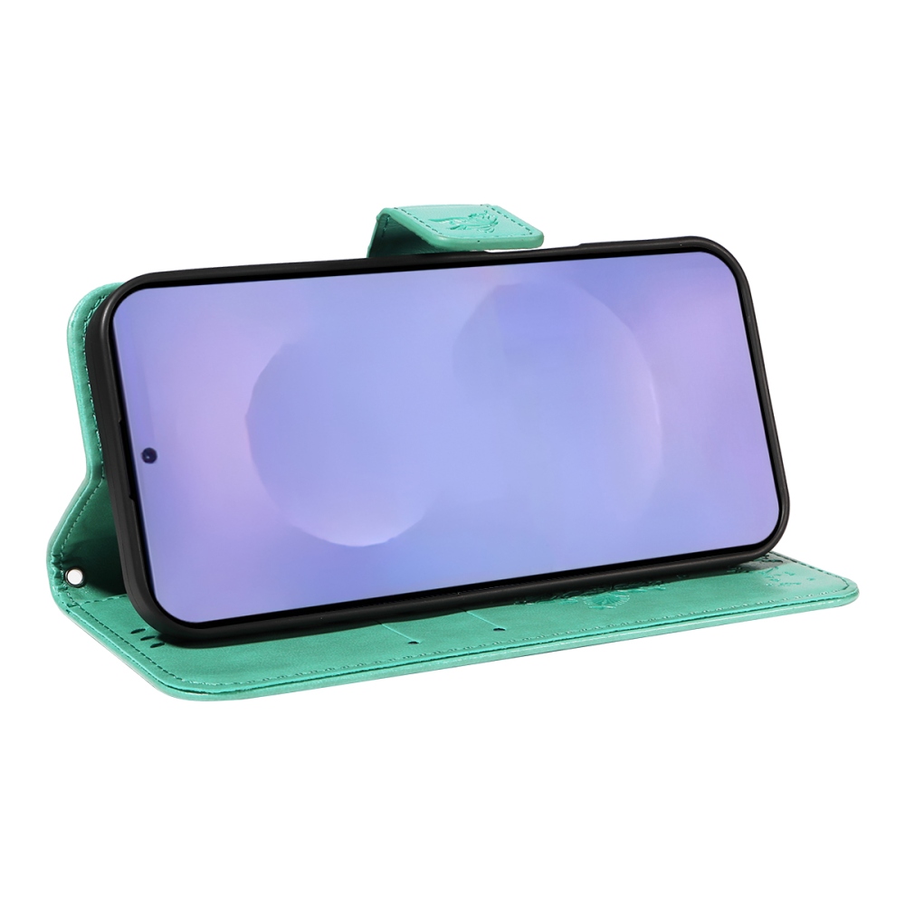 Trees knížkové pouzdro na Samsung Galaxy S26/S26 Pro - modrozelené