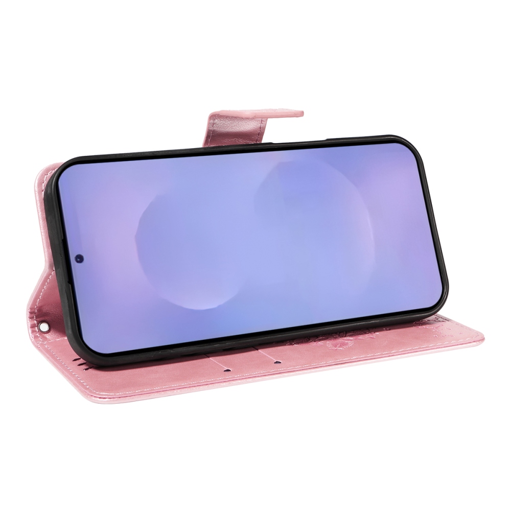 Trees knížkové pouzdro na Samsung Galaxy S26/S26 Pro - růžovozlaté