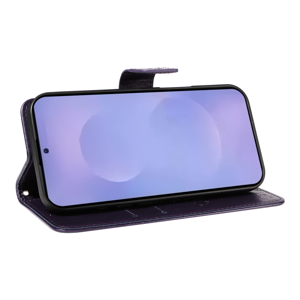 Trees knížkové pouzdro na Samsung Galaxy S26+ - tmavěfialové