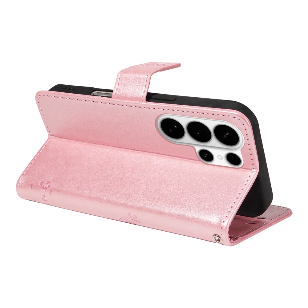 Trees knížkové pouzdro na Samsung Galaxy S26 Ultra - růžovozlaté