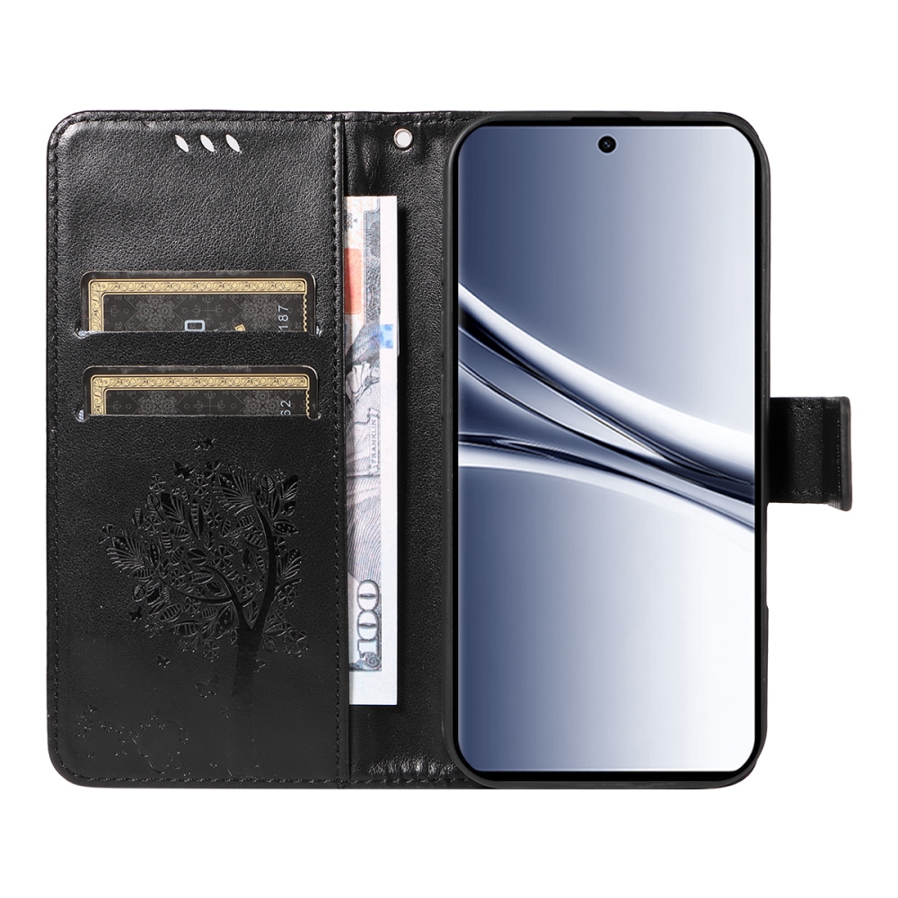 Trees knížkové pouzdro na Xiaomi Poco M8 5G/Redmi Note 15 5G/Note 15 4G - černé