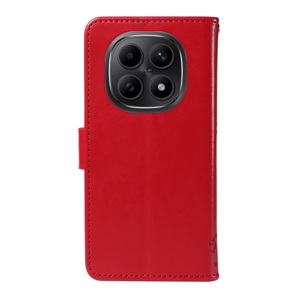 Trees knížkové pouzdro na Xiaomi Poco M8 5G/Redmi Note 15 5G/Note 15 4G - červené