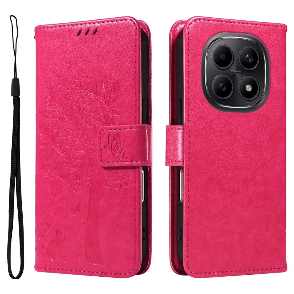 Trees knížkové pouzdro na Xiaomi Poco M8 5G/Redmi Note 15 5G/Note 15 4G - rose