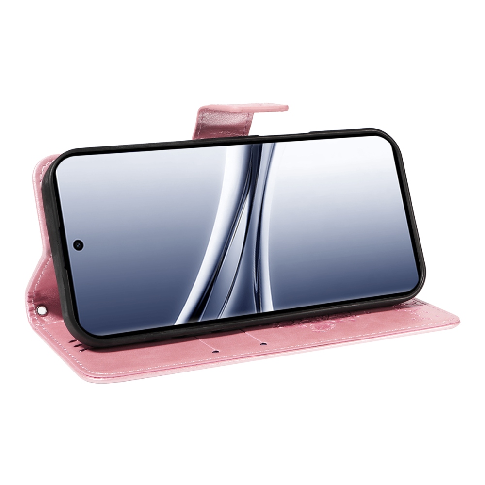 Trees knížkové pouzdro na Xiaomi Poco M8 5G/Redmi Note 15 5G/Note 15 4G - růžovozlaté