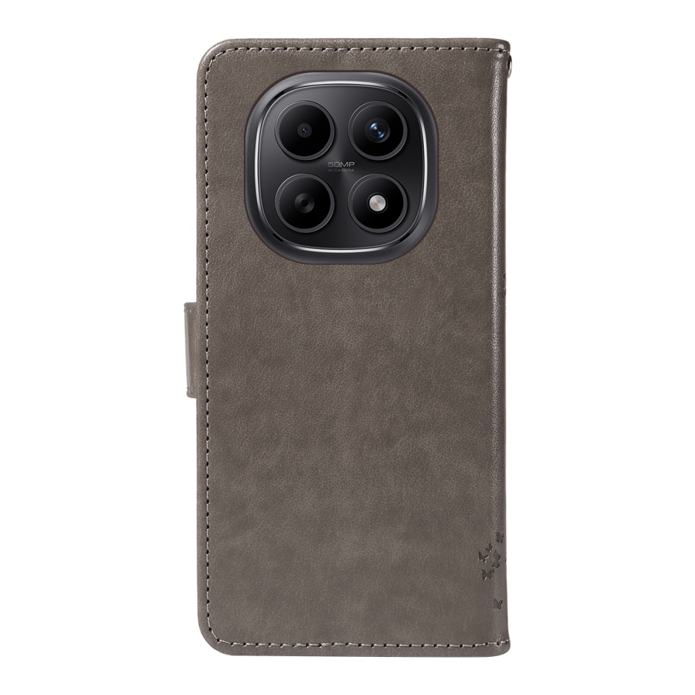 Trees knížkové pouzdro na Xiaomi Poco M8 5G/Redmi Note 15 5G/Note 15 4G - šedé